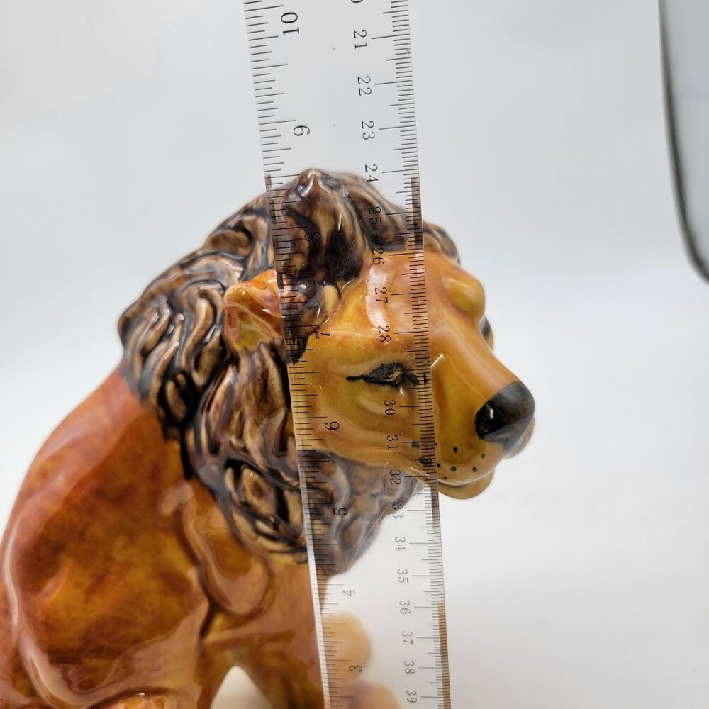 Vintage Italian Art Pottery Lion Figurine Statue - Picture 9 of 9